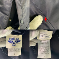 SETAGAYA BASE 世田谷ベース ナイロン コーチジャケット ネイビー プリント Size L 福生店