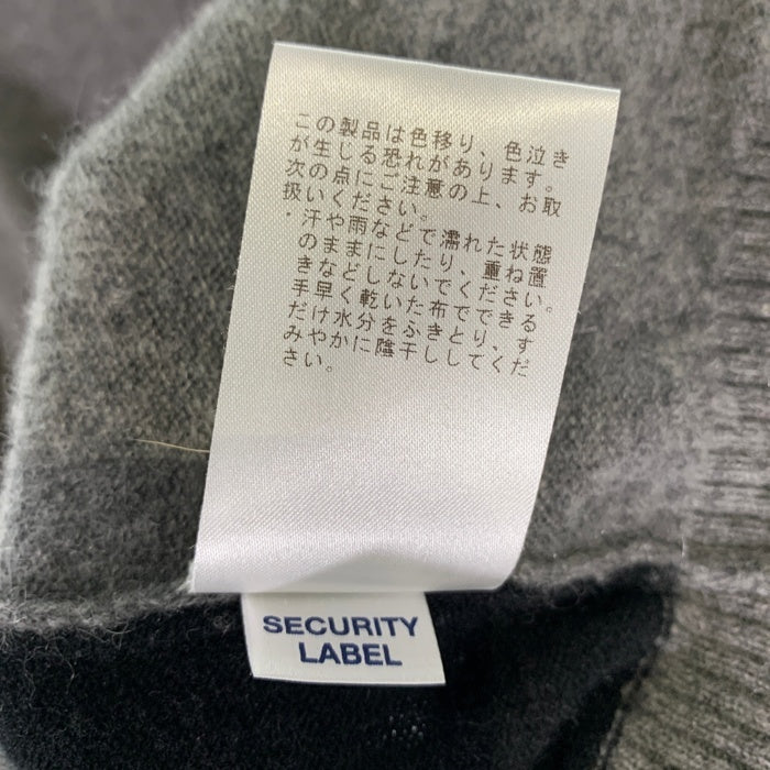 MARK&LONA マークアンドロナ Belleville Cahemere Sweater カシミヤ クルーネックセーター グレー MLM-2D-AB07 ゴルフ Size 48 福生店