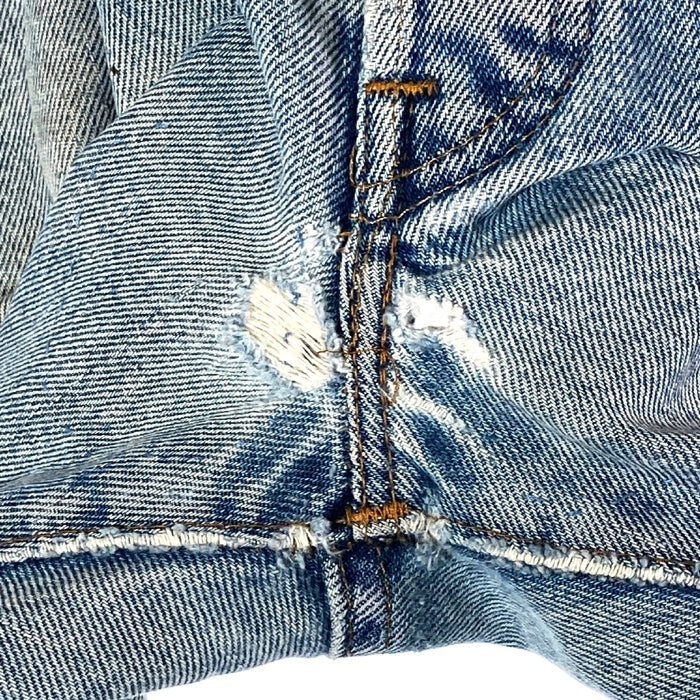 Levi’s リーバイス 501 USA製 ボタン裏6 66後期 8％表記 バックポケットチェーン デニムパンツ ライトインディゴ size- 瑞穂店