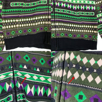 SWAGGER スワッガー 総柄 ジップアップ フーディー パーカー グリーン Size L 福生店