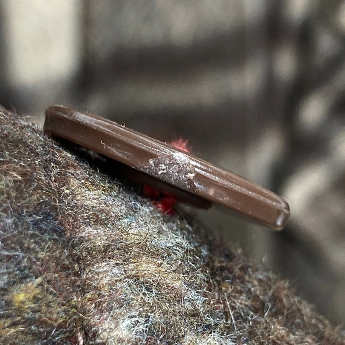 C.P.O. 70's 台湾製 リネン混 ウール チェックCPOシャツ ブラウン size- 瑞穂店