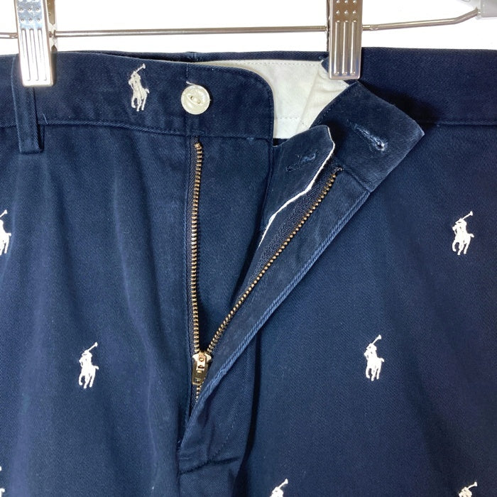 Polo by Ralph Lauren ポロバイラルフローレン ポニー総柄 チノ ハーフパンツ ネイビー size36 瑞穂店