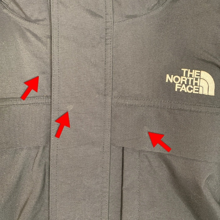 THE NORTH FACE ノースフェイス HYVENT ダウンジャケット ブラック ファー欠品 US企画 Size M 福生店