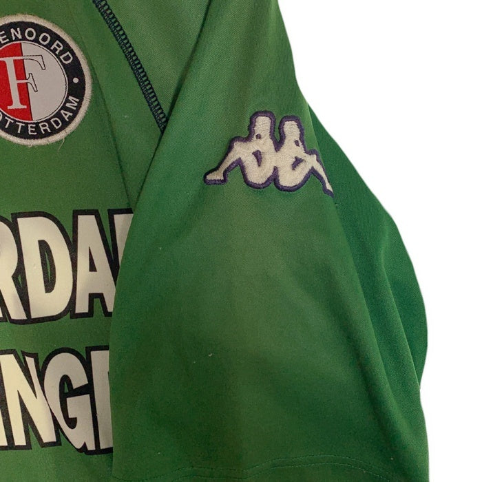 00's Kappa カッパ フェイエノールト・ロッテルダム 小野伸二 14 ゲームシャツ グリーン Size M 相当 福生店