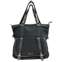 agnes b. Voyage アニエスベー ボヤージュ 2WAY ナイロンバッグ ハンド ショルダー ブラック 瑞穂店