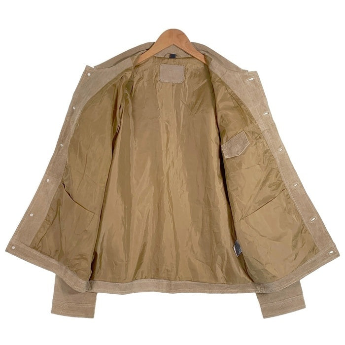 TCM ティーシーエム Echtes Leather 豚革スプリット レザージャケット ベージュ Size XL 福生店