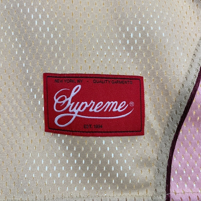 SUPREME シュプリーム 23SS Perfect Season Football Jersey パーフェクトシーズン フットボールジャージ メッシュ クリーム ピンク Size XXL 福生店
