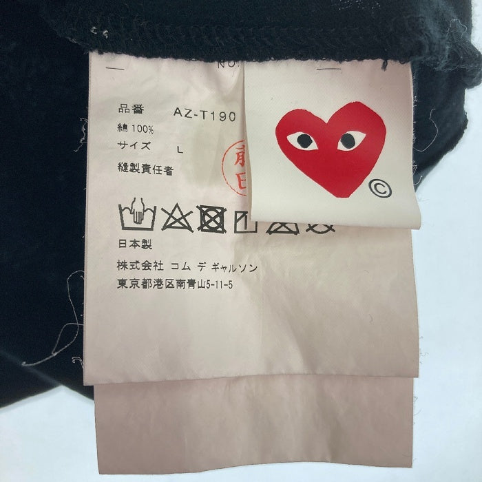 PLAY comme des garcons プレイコムデギャルソン Tシャツ ブラック sizeL 瑞穂店