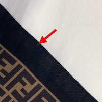FENDI フェンディ 23SS FF ズッカ柄 オーバーサイズ 半袖 Tシャツ ホワイト FAF682AN68 Size XL 福生店