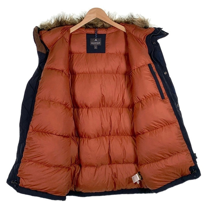 mont-bell モンベル ローガンダウンパーカ ナイロン フェイクファーネイビー 1101545 Size L 福生店