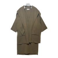 ETRE TOKYO エトレトウキョウ フーディーストール付きリバーコート ブラウン 1221500045-0 Size S 瑞穂店