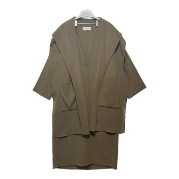 ETRE TOKYO エトレトウキョウ フーディーストール付きリバーコート ブラウン 1221500045-0 Size S 瑞穂店