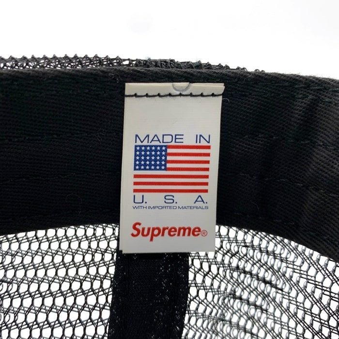 SUPREME シュプリーム 24AW Underline Mesh Back 5-Panel Cap アンダーライン メッシュバック 5パネル キャップ ブラック USA製 福生店