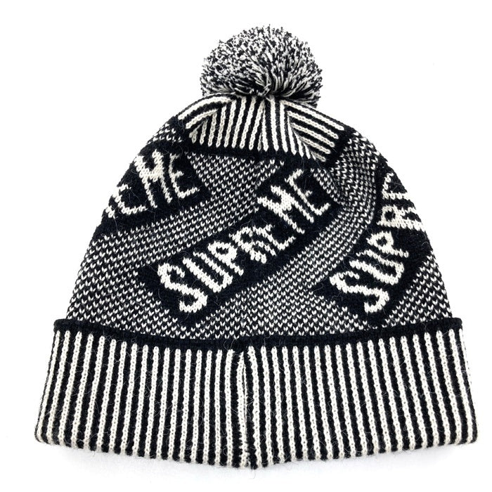 Supreme シュプリーム 21FW Banner Beanie バナー ビーニー ニット帽 ブラック 瑞穂店