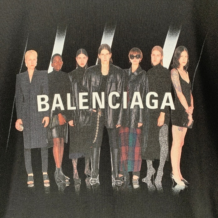 BALENCIAGA バレンシアガ 20SS Real Balenciaga Tee プリントTシャツ ブラック HT82 612965 TIVA1 Size XS 福生店
