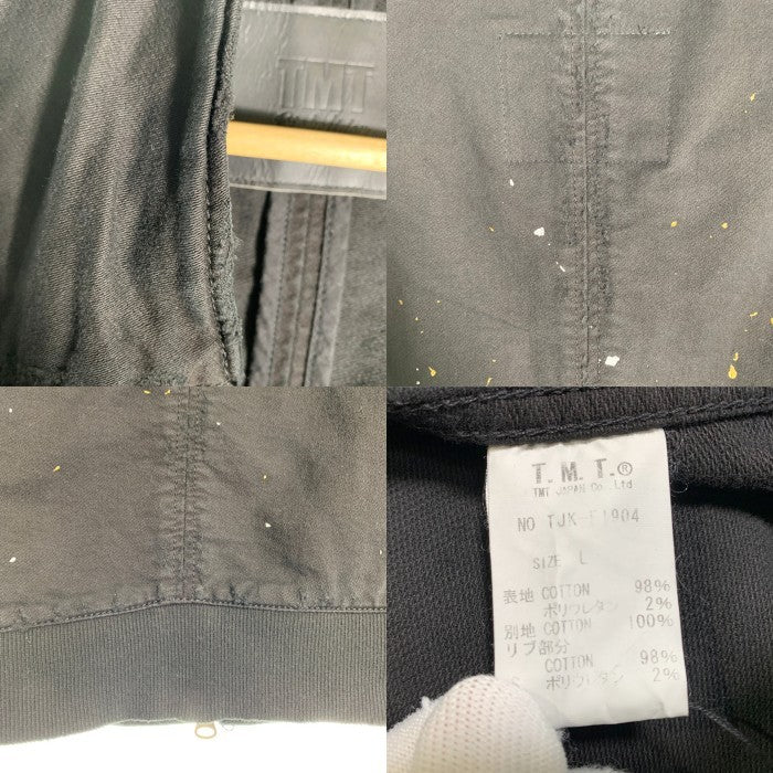 TMT ティーエムティー 19AW BLACK DENIM TRACK JACKET ブラックデニム トラックジャケット USED/ペンキ加工 TJK-F1904 Size L 福生店