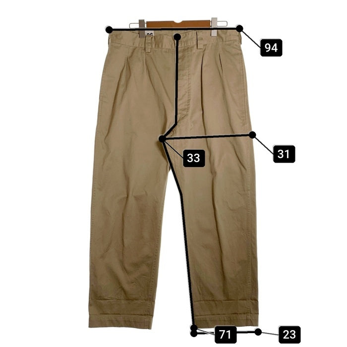 WAIPER.INC ワイパーインク フランス軍 M52 2タック チノトラウザーパンツ カーキ Size 26 福生店