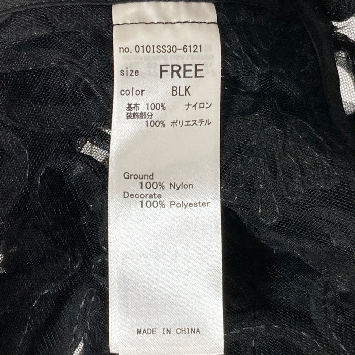 MOUSSY マウジー RIBBON TULLE  シャツ ブラック sizeF 瑞穂店