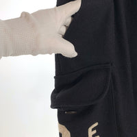 EMPORIO ARMANI エンポリオアルマーニ ウール ポリアミド カーゴパンツ ブラック 厚手 Size 46 福生店