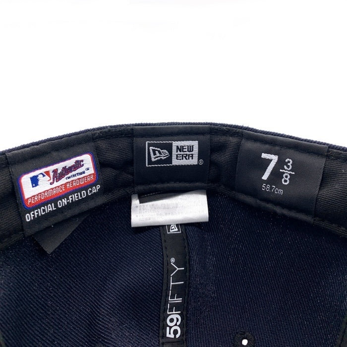 NEWERA ニューエラ Newyork Yankees 59FIFTY ベースボールキャップ ネイビー Size 7 3/8 (58.7cm) 福生店