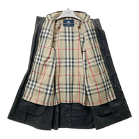 BURBERRY バーバリー LONDON 中綿ライナー付き ジップアップ コート グレー sizeM※ライナー襟元汚れあり 瑞穂店