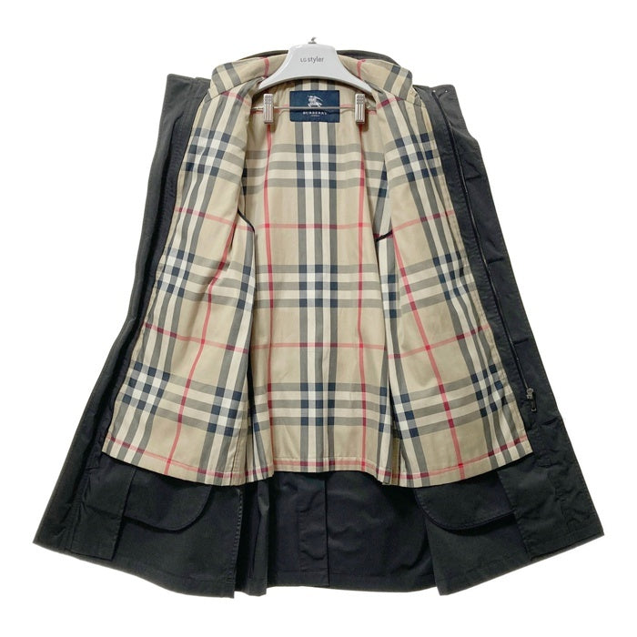 BURBERRY バーバリー LONDON 中綿ライナー付き ジップアップ コート グレー sizeM※ライナー襟元汚れあり 瑞穂店