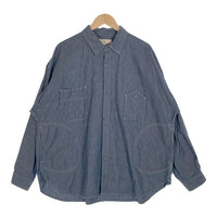 SAKULA サクラ BIG WORK SHIRTS ビッグワークシャツ シャンブレー ガチャポケ ブルー Size 3 福生店