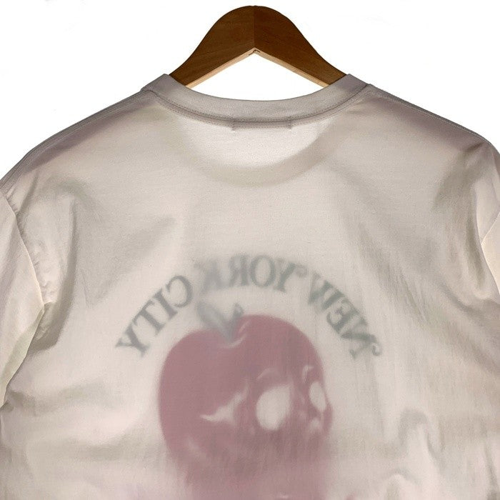 THEE HYSTERIC XXX ジィヒステリックトリプルエックス THE BIG APPLE プリントTシャツ ホワイト 06221CT02 Size M 福生店