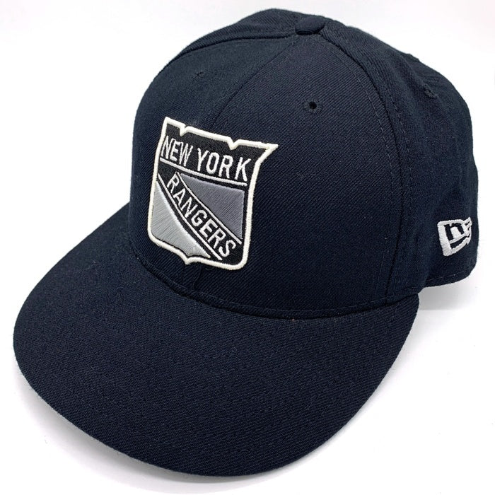90's New Era ニューエラ 59FIFTY NHL ニューヨーク・レンジャーズ ウールベースボールキャップ ブラック USA製 Size 71/4 (57.7cm) 福生店