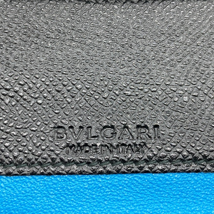 BVLGARI ブルガリ 長財布 ロゴクリップ グレインレザー シルバー金具 ブラック 瑞穂店