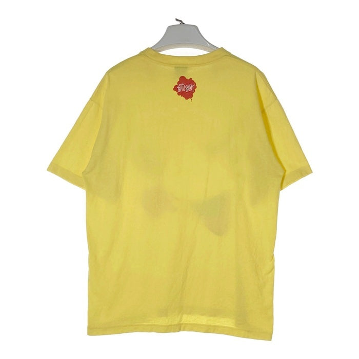 STUSSY ステューシー HOLD TIGHT キャラクター Tシャツ イエロー sizeL 瑞穂店