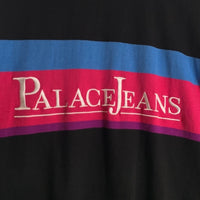 PALACE パレス 17FW Palace Jean  刺繍 クルーネック スウェット ブラック ピンク ブルー Size L 福生店