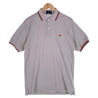 FRED PERRY フレッドペリー Tip Line Polo 半袖ポロシャツ コットンピケ グレー FPP732 日本製 Size L 福生店