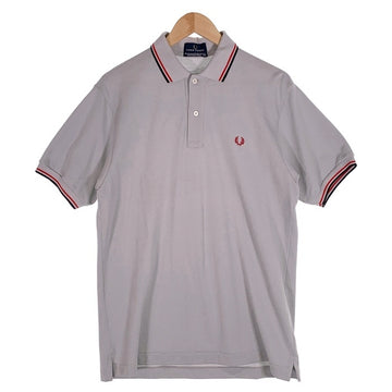 FRED PERRY フレッドペリー Tip Line Polo 半袖ポロシャツ コットンピケ グレー FPP732 日本製 Size L 福生店