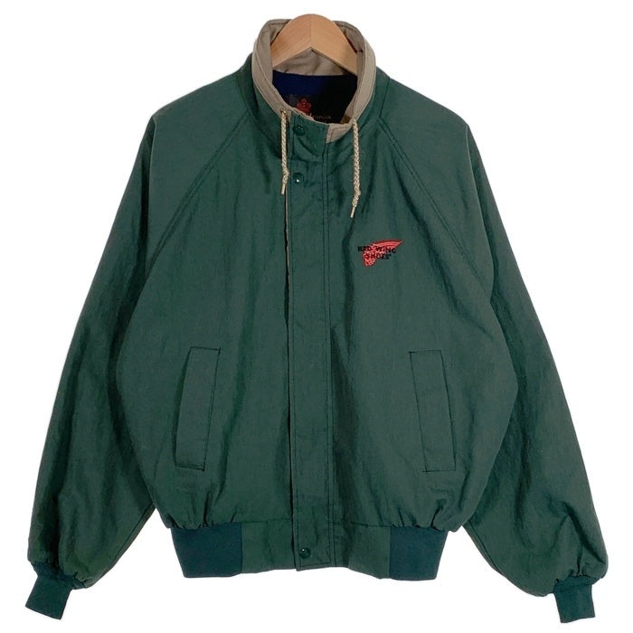 80's 90's California IMPERIAL BY CALIFORNIA MFG. CO. カリフォルニア インペリアル RED WING SHOES レッドウィング シューズ 刺繍 ジップアップ ジャケット グリーン USA製 Size L 福生店