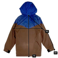 70’s Powderhorn パウダーホーン ウエスタンヨーク マウンテンパーカー 中綿 ブラウン ブルー Size M 福生店