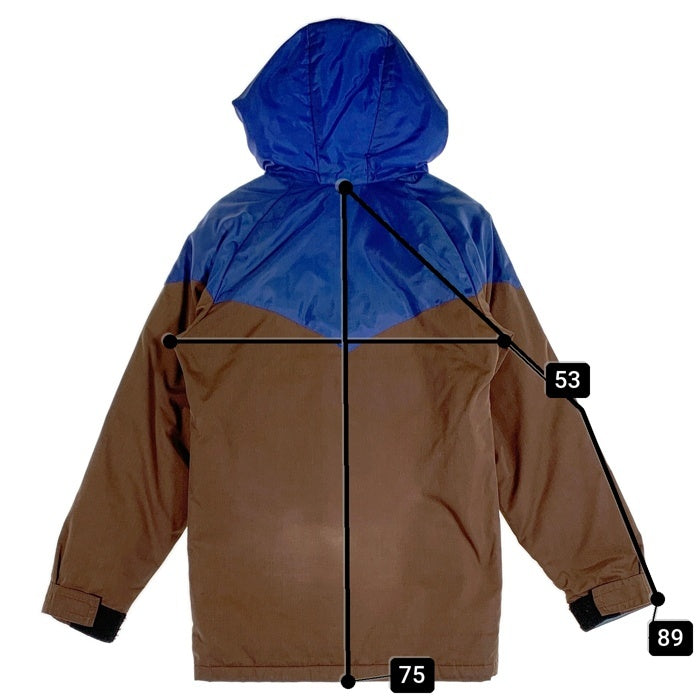 70’s Powderhorn パウダーホーン ウエスタンヨーク マウンテンパーカー 中綿 ブラウン ブルー Size M 福生店