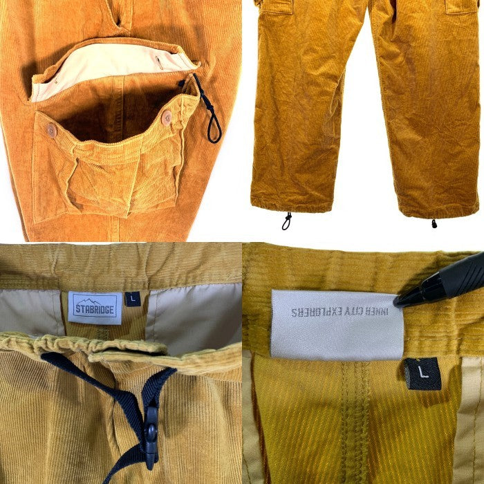 STABRIDGE スタブリッジ CORDUROY BUYER PANTS コーデュロイバイヤーパンツ カーゴ マスタード Size L 福生店