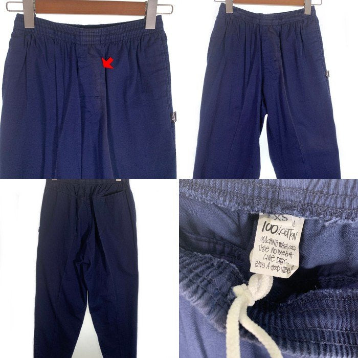 80's STUSSY ステューシー コットン ビーチパンツ イージー ネイビー USA製 Size XS 福生店