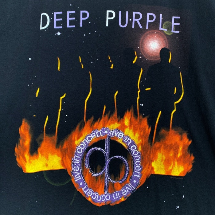 00's DEEP PURPLE ディープパープル Live in Concert プリントTシャツ ブラック All Sports Size M 福生店