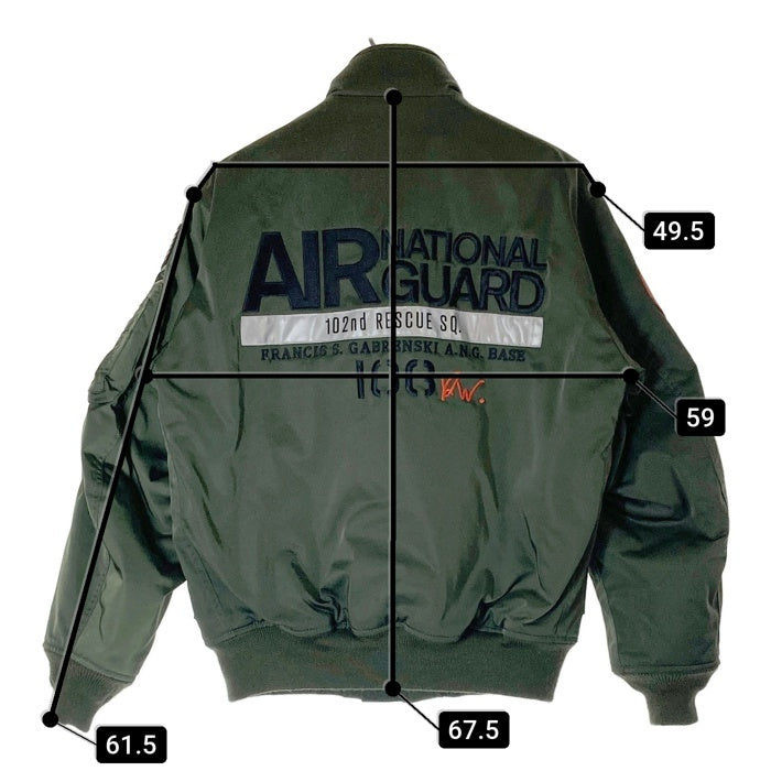 AVIREX アヴィレックス NEWYORK AIR NATIONAL GUARD JACKET 106th RESCUE WING CWUジャケット ダークグリーン sizeM 瑞穂店