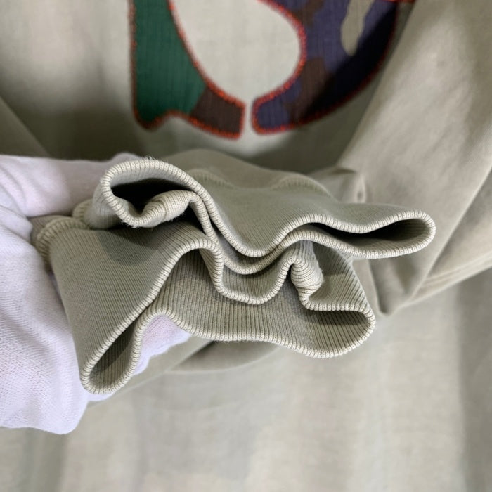 90's STUSSY ステューシー カモフラージュ Sロゴ スウェットシャツ ベージュ Size L 福生店