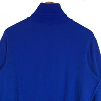 70's adidas アディダス トラックジャケット トレフォイル 刺繡ロゴ ブルー Size L 福生店
