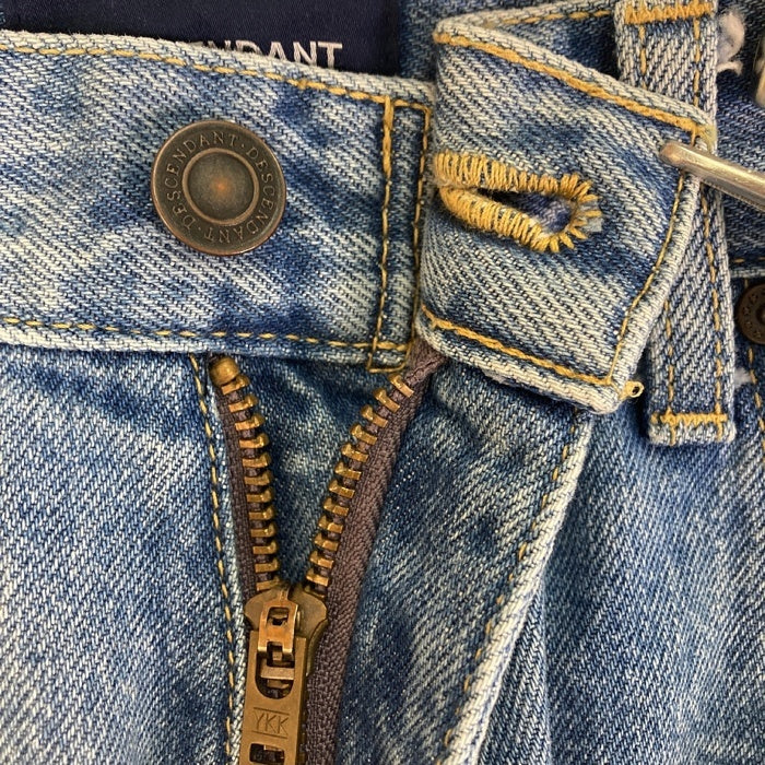 DESCENDANT ディセンダント 1995 Wide ダメージ加工 デニムパンツ ライトインディゴ size2 瑞穂店