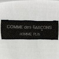 COMME des GARCONS HOMME PLUS コムデギャルソンオムプリュス PB-100110 AD1999 ゴブラン パッチワーク 長袖シャツ ホワイト size- 襟袖お汚れ★ 瑞穂店