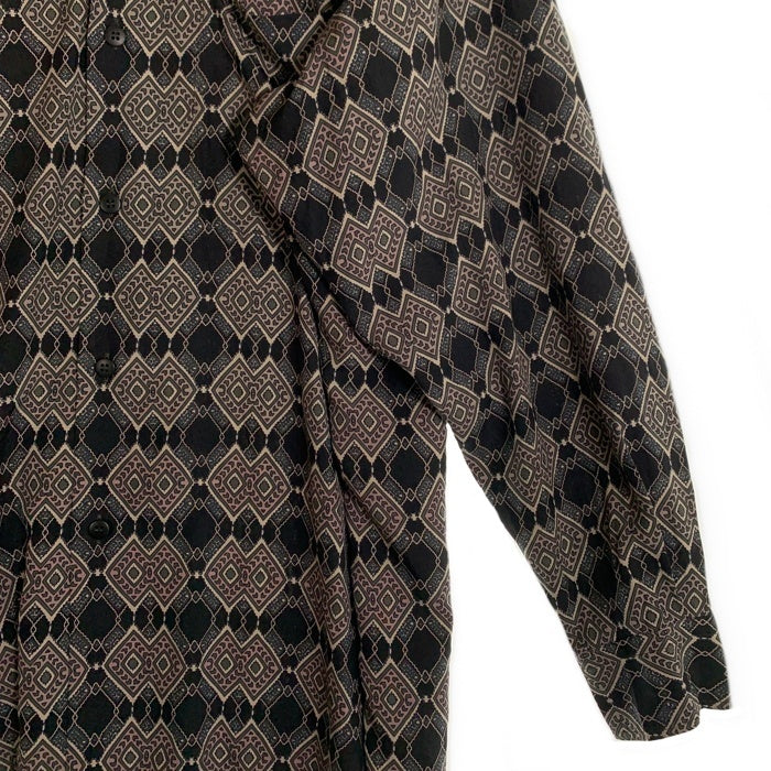 Christian Dior MONSIEUR クリスチャンディオールムッシュ 総柄 長袖シャツ ブラック BLS-6141 Size L 福生店