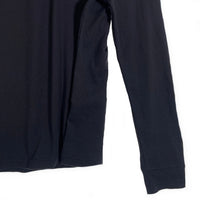 PRADA SPORT プラダスポーツ ハーフジップ スタンドカラー プルオーバートップ 長袖 ブラック ポリエステル ラバーパッチ SJJ80 Size M 福生店