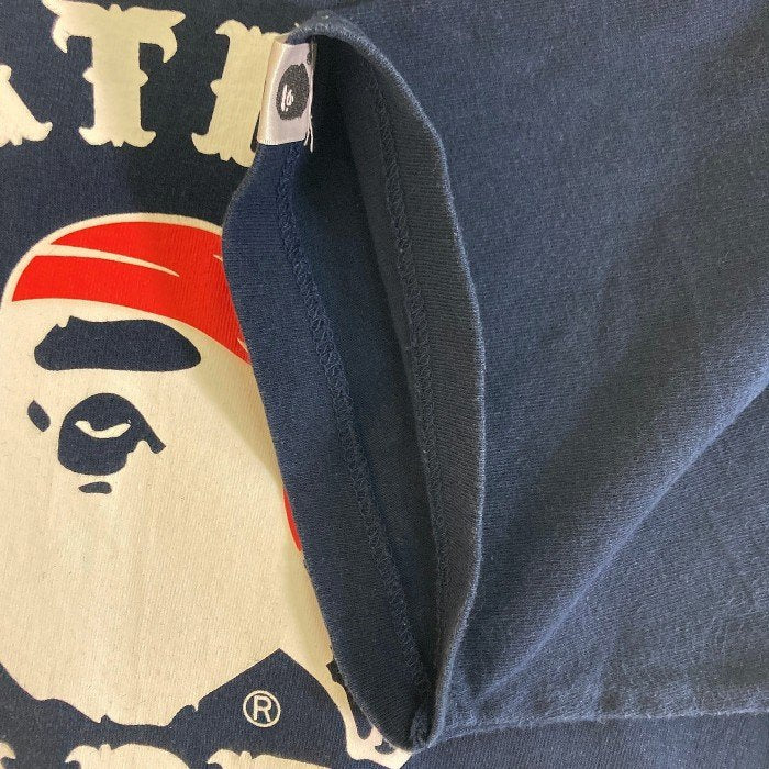 A BATHING APE アベイシングエイプ パイレーツプリント Ｔシャツ ネイビー sizeS 瑞穂店