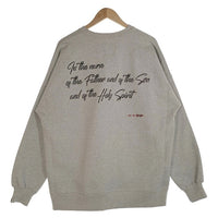 EXAMPLE エグザンプル 22SS GBTG LOGO CREWNECK プリント クルーネックスウェットトレーナー グレー Size XL 福生店