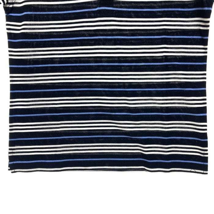 BURBERRY BLACK LABEL バーバリーブラックレーベル コットンボーダーポロシャツ ブラック BMV03-901-09 Size 1 瑞穂店